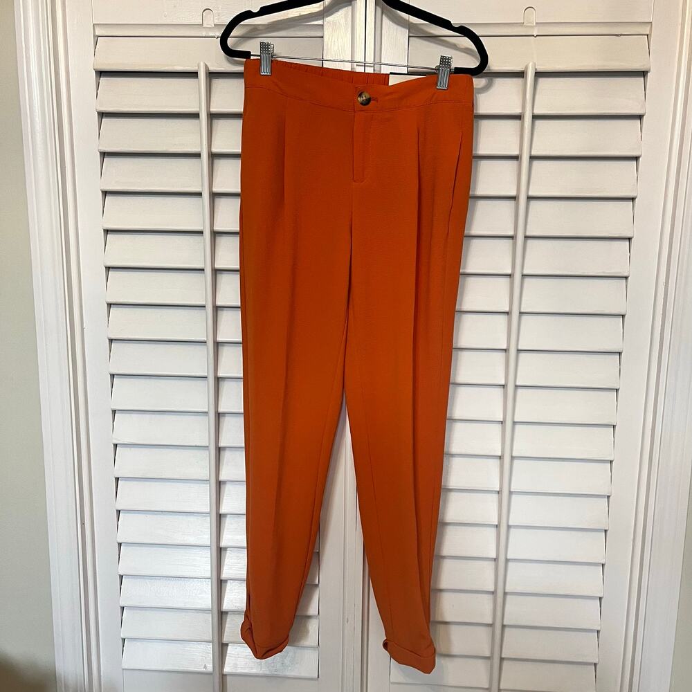 Cato Orange Contemporary Fit Ankle Pants Size 4